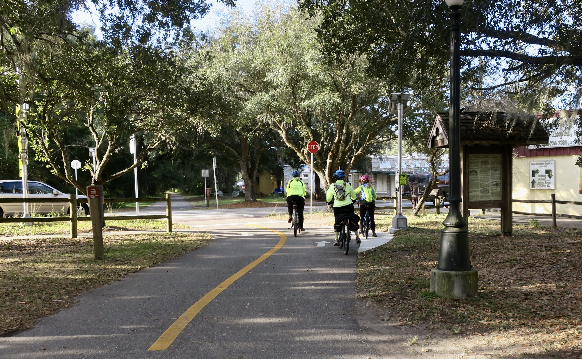 Heading south on the Withlacoochie Trail Tally Gals Bike Adventures